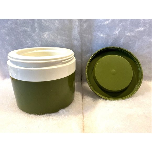 Vintage Thermos King-Seeley Model 1155/3 Insulated Jar 8oz Food Soup Green White - Picture 4 of 7